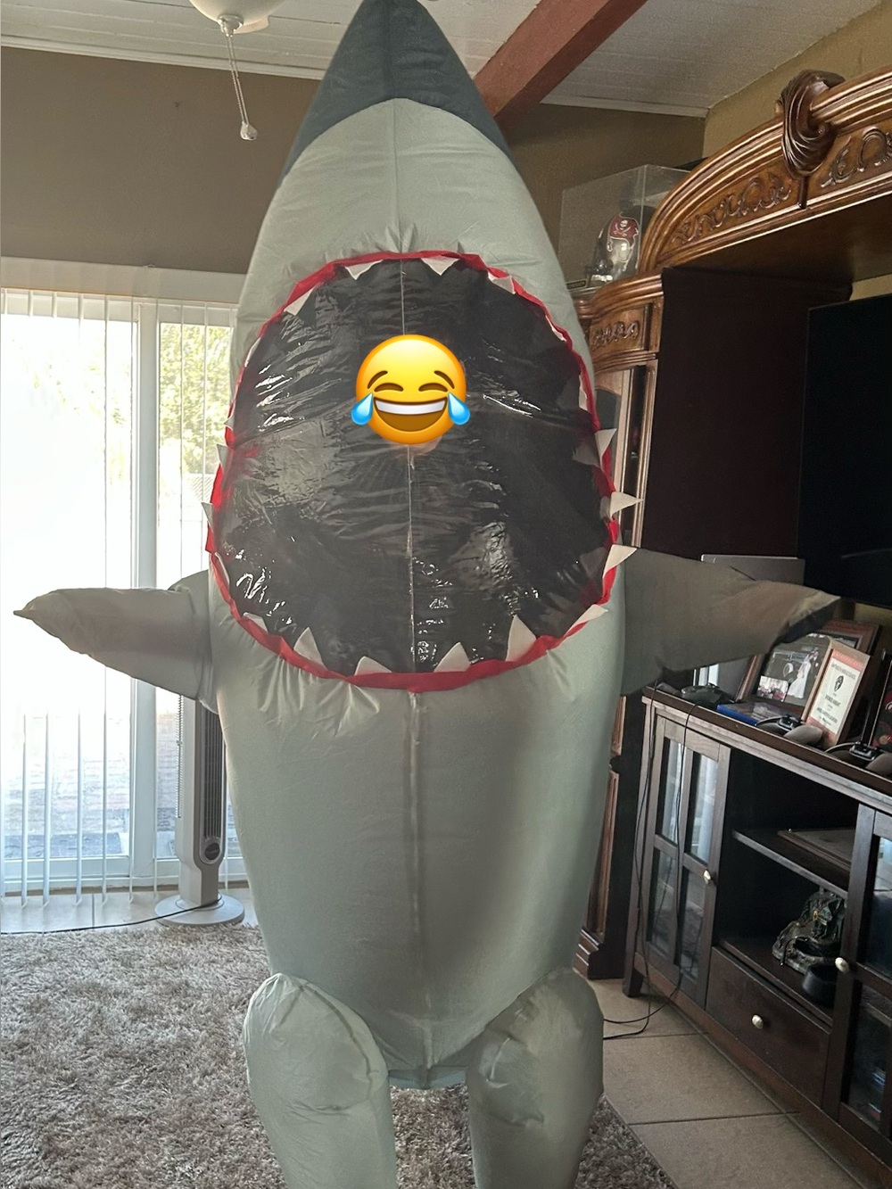 Great White Shark Inflatable Costume